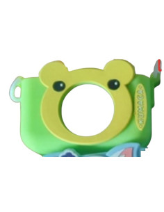 ASAKY KIDS BUBBLE COVER IN SILICONE GREEN RANA PER PHOTO CAMERA BLS-X200